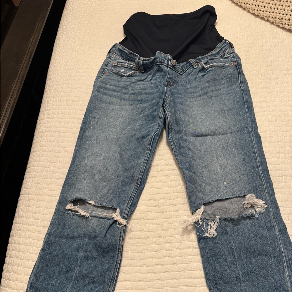 Abercrombie Women's Blue Maternity Jeans